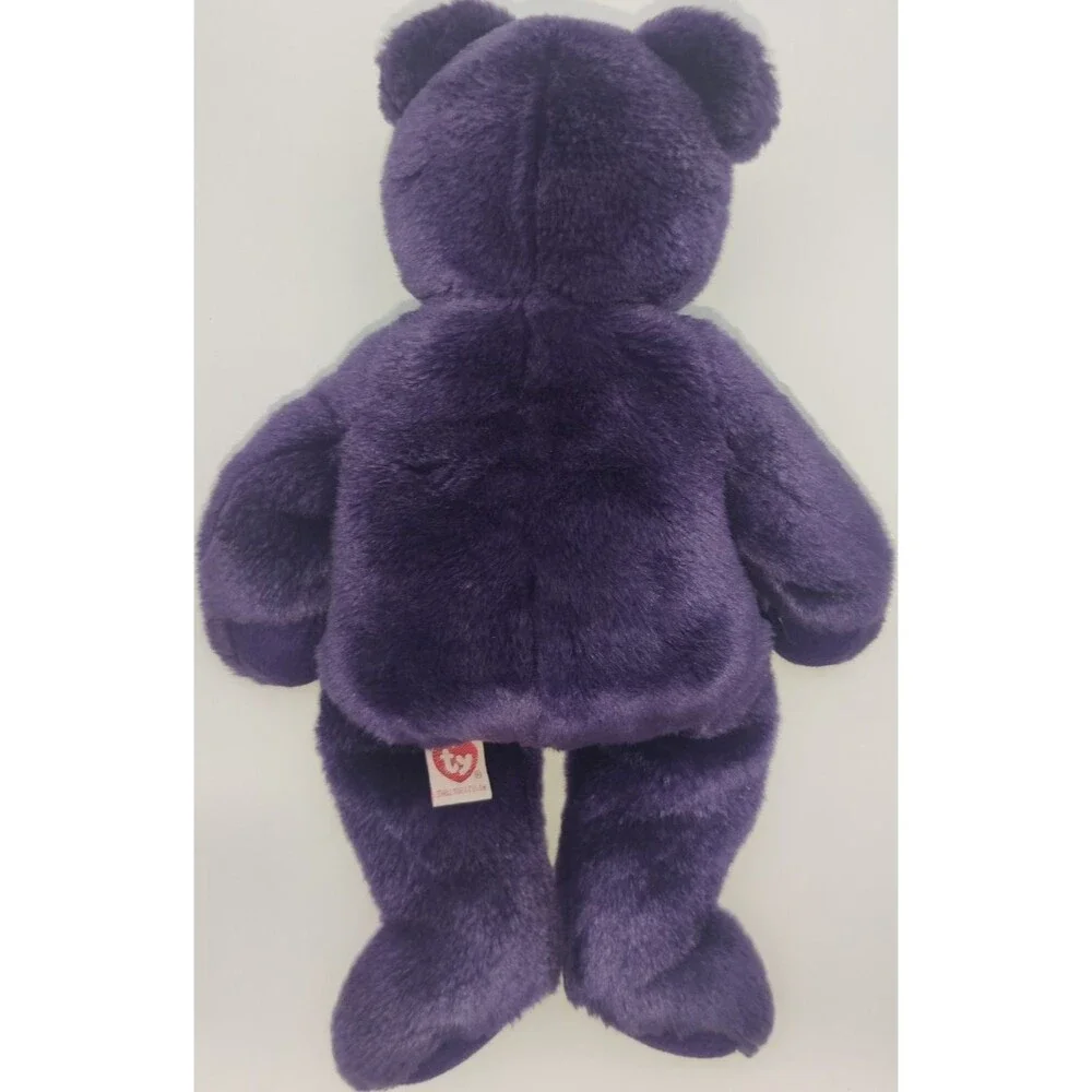 TY Beanie Buddies 1998 Princess Diana Purple Bear 14